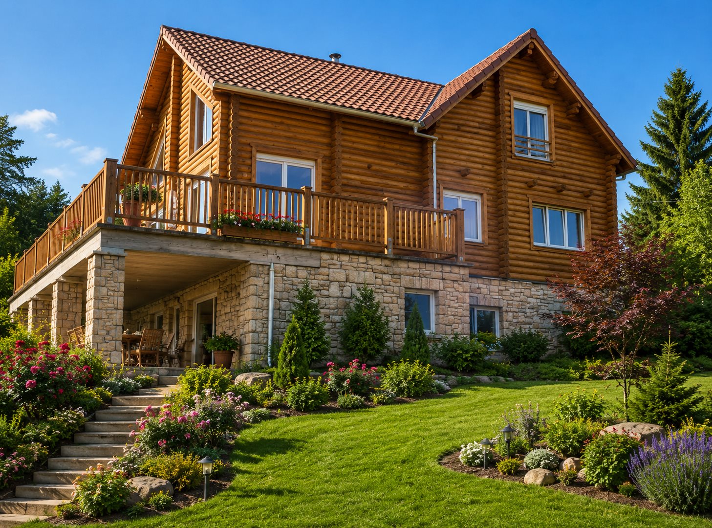 Maison en rondins